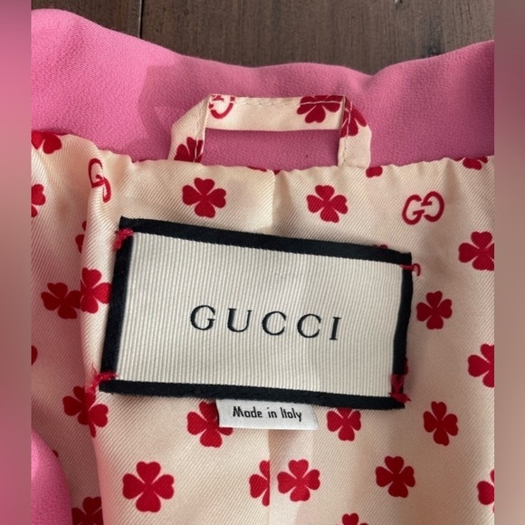 Gucci women pink cady blazer jacket - Picture 9 of 13